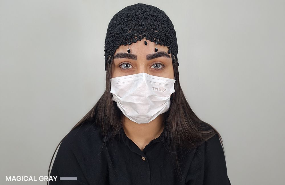 نتيجة اللون الرمادي الساحر بعد الكيراتوبيغمنتيشن في Chromatic Eyes