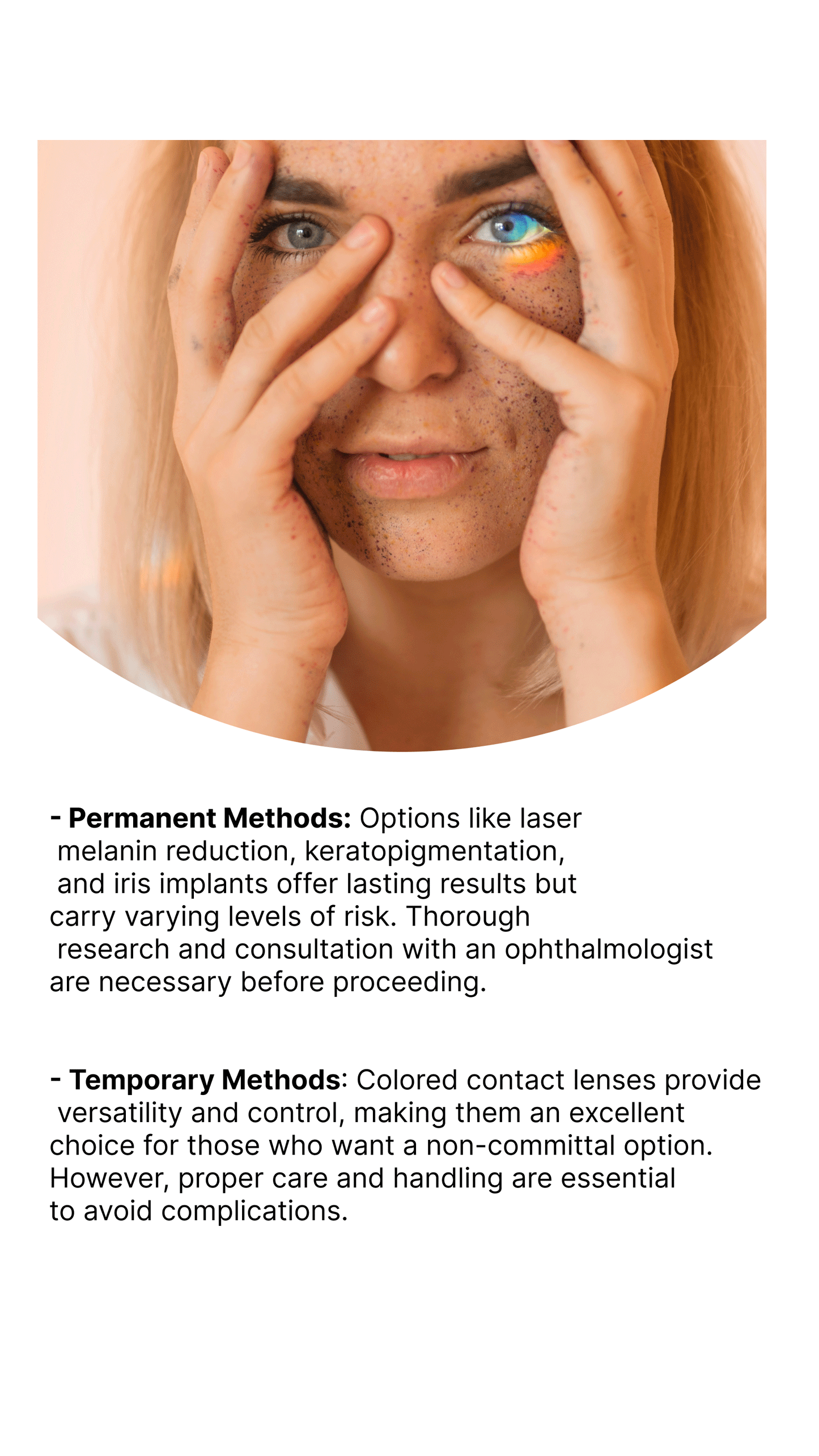 Permanent vs. Temporary Eye Color Change