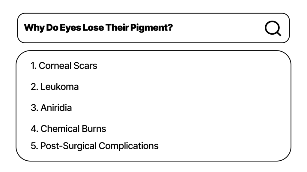 Why Do Eyes Lose Their Pigment?