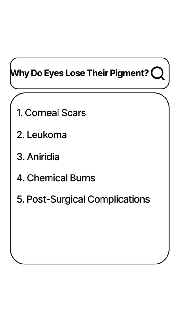 Why Do Eyes Lose Their Pigment?