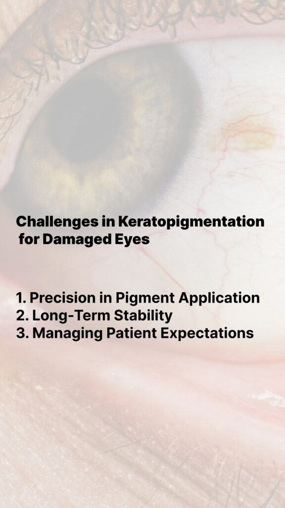 Challenges in Keratopigmentation for Damaged Eyes