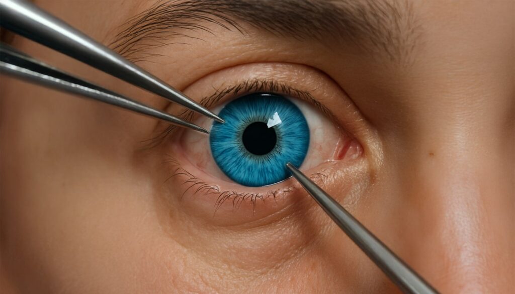 Eye Color Change via Implant Method