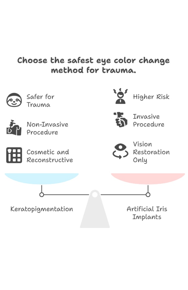 What Are the Safest Methods to Change Eye Color After Trauma?