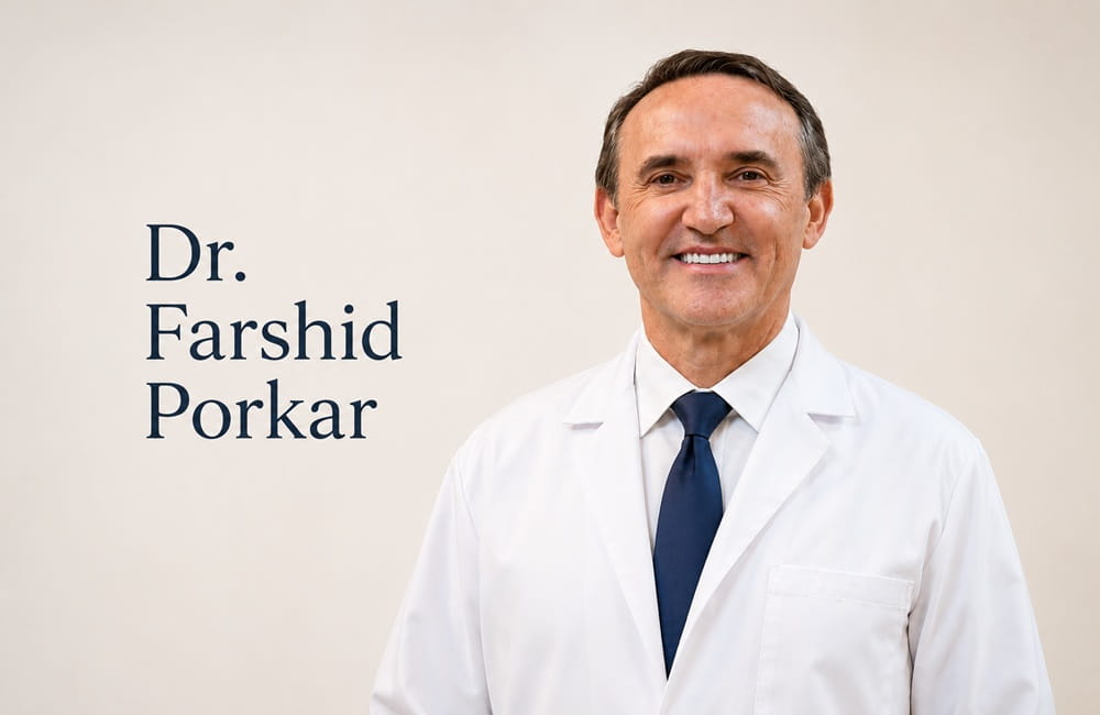 Dr. Farshid Porkar, cornea specialist and head of laser eye color change at Chromatic Eyes