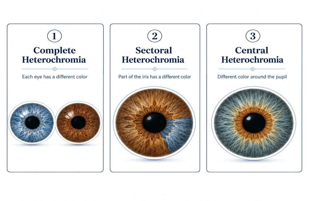 Comparison of congenital heterochromia and acquired heterochromia causes